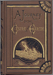 Portada de una edición antigua de la novela Viaje al Centro de la Tierra