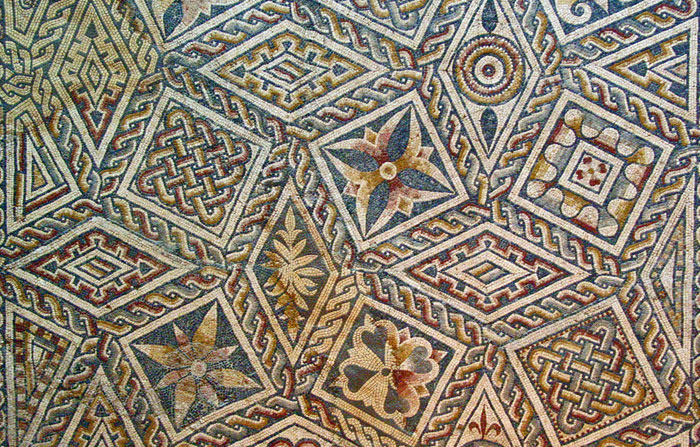 Detalle mosaico del museo de arte romano (Mérida)