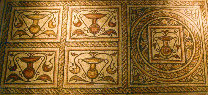 mosaico romano: museo de arte romano de Mérida