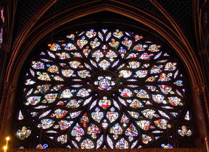 Rosetón de la Sainte Chapelle de París