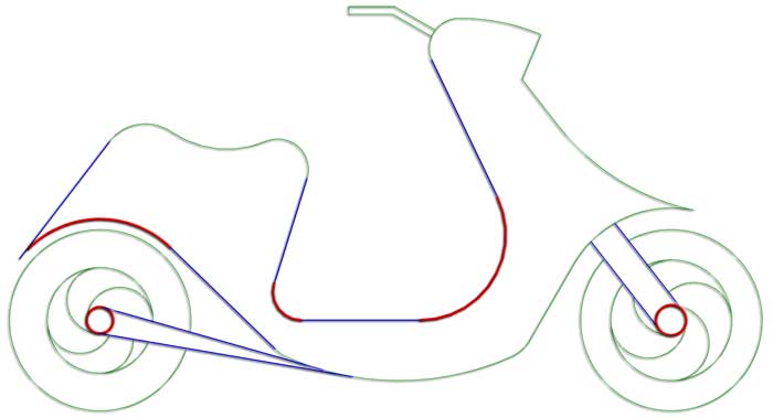 Diseño de scooter mediante enlaces