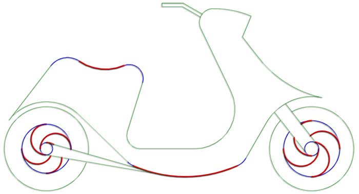 Diseño de scooter mediante enlaces
