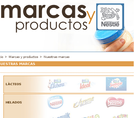 Marcas y productos Nestlé