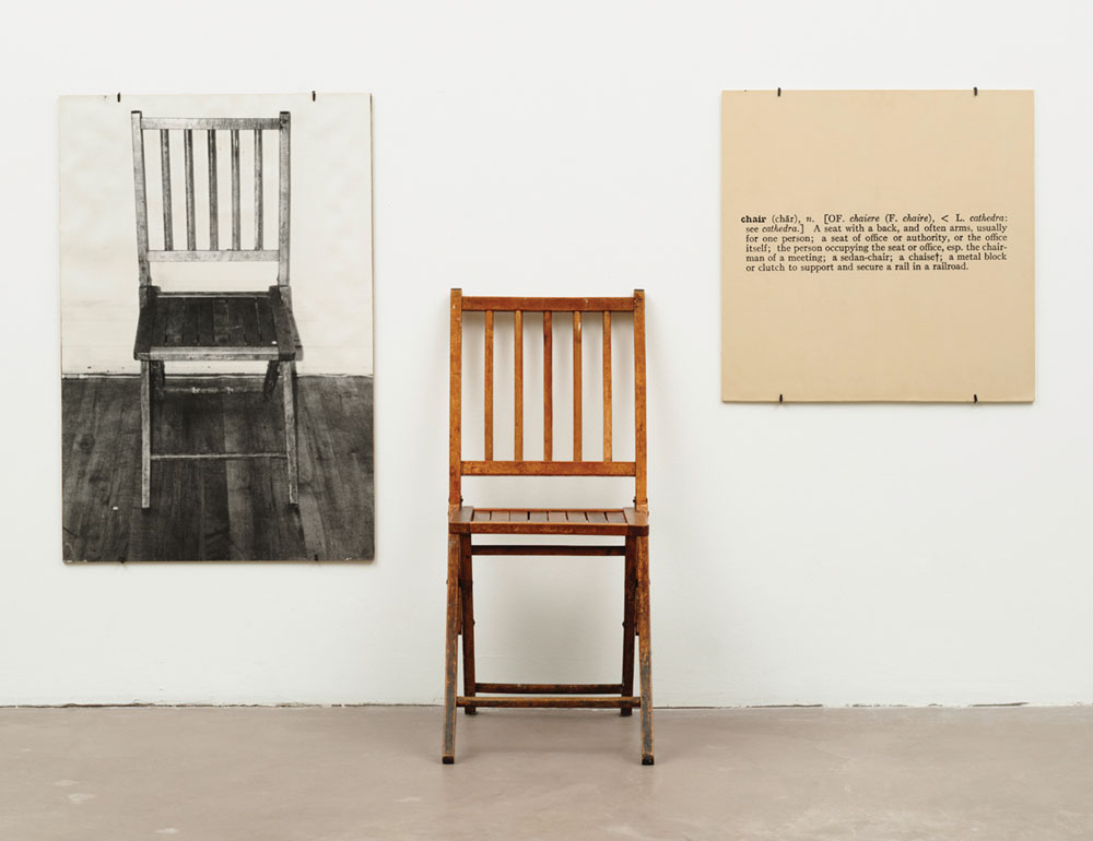 Una y tres sillas, de Joseph Kosuth