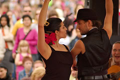 Flamenco dancers.