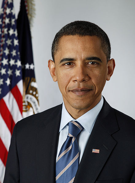Official portrait of Barack Obama.