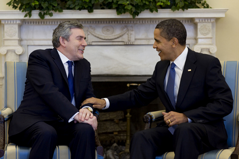 Prime Minister Gordon Brown of the United Kingdom and President Obama