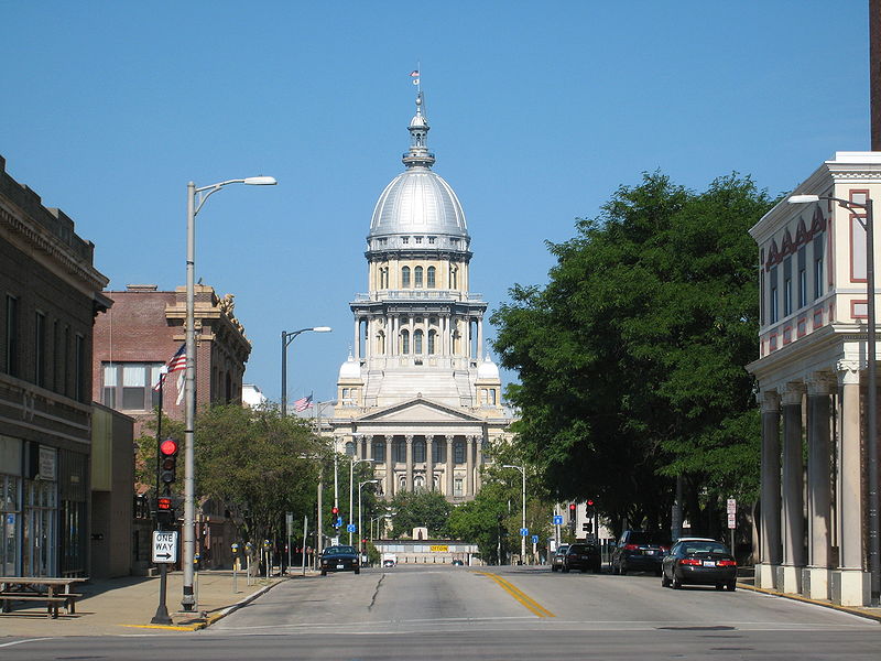 The Illinois State Capitol Building in Springfield, Illinois.