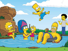 The Simpsons family live in Springfield, a fictional hometown.