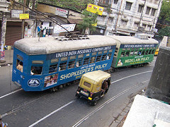 From a window on to Elliot Road, Kolkata.