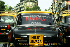 A typical cab in India.