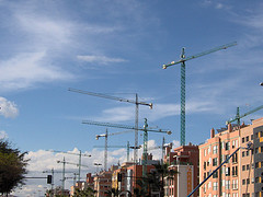 bloques de viviendas en construcción