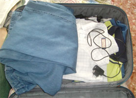 maleta con equipaje