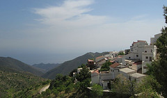 Vista de un pueblo de La Alpujarra